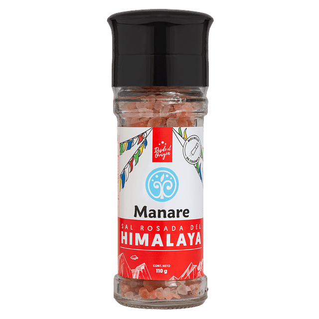 Molinillo de Cerámica con Sal del Himalaya 110 gr Manare
