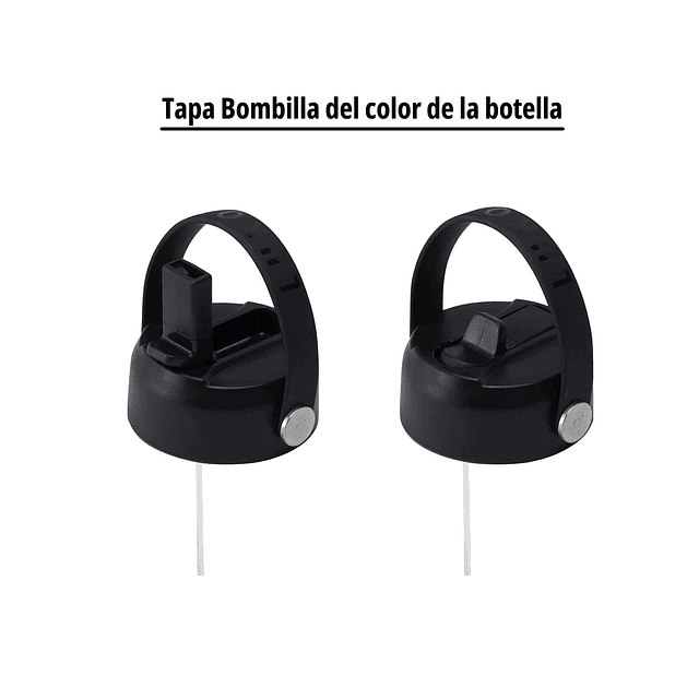 Botella Térmica Acero Inoxidable Boca Ancha 591 ml / Bombilla Cream Lukout