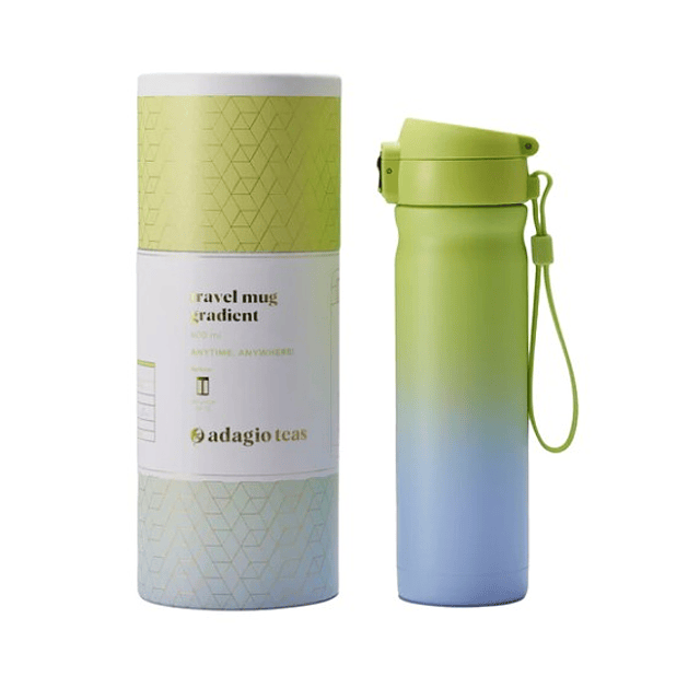 Travel Mug Degradé Verde Celeste 400 ml Adagio Teas