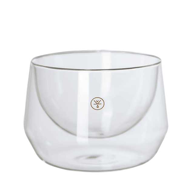 Set 2 Tazas Doble Vidrio Geometric 250 ml Blackdrop Coffe