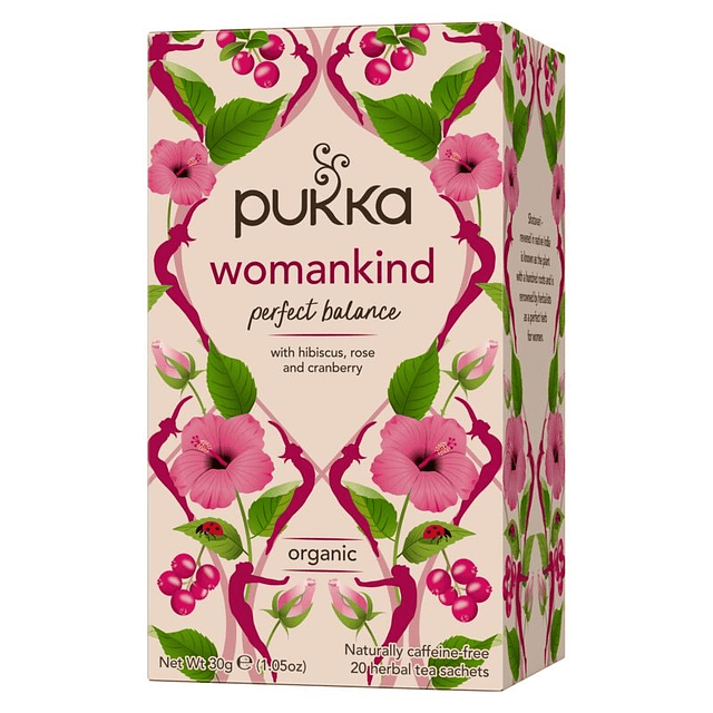 Té orgánico para Mujer Womankind 20 bolsitas Pukka