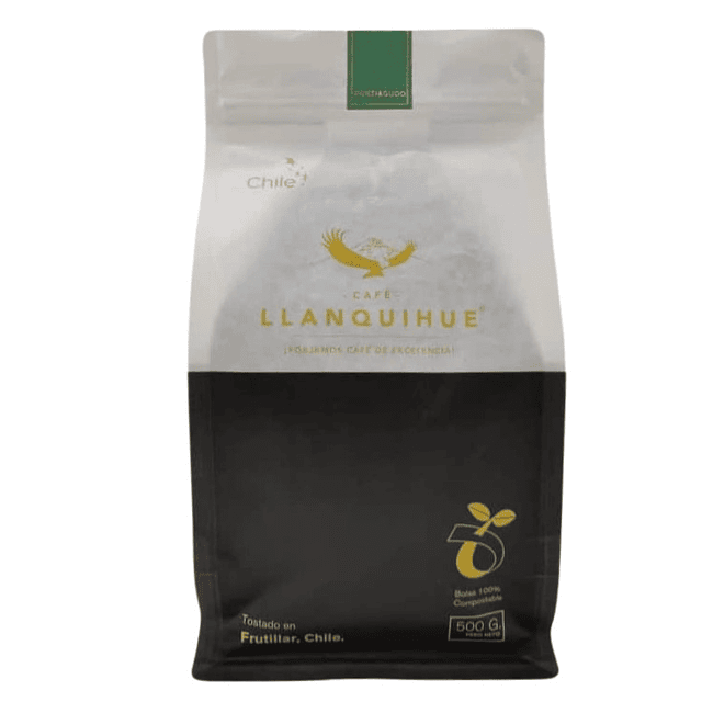 Café de Grano Molido Puntiagudo Orgánico 500 grs Llanquihue