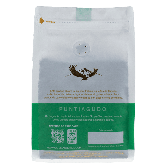 Café de Grano Molido Puntiagudo Orgánico 250 grs Llanquihue