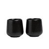 Set 2 tazas 150 ml cerámica lungo Black Drop