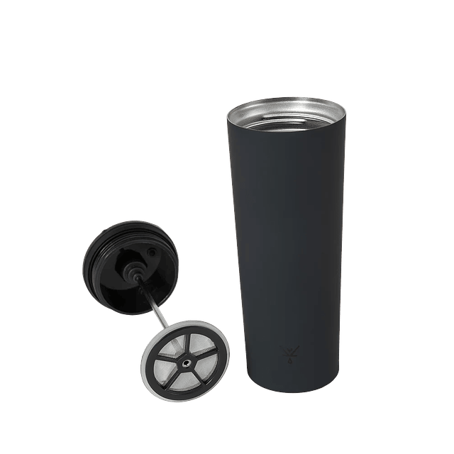 Prensa Francesa Portátil Negra 450 ml Blackdrop Coffee