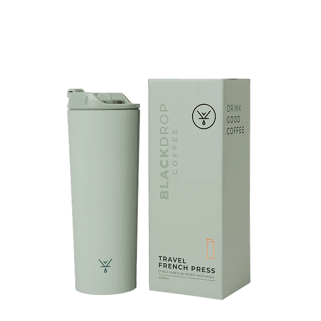 Prensa Francesa Portátil Verde 450 ml Blackdrop Coffee