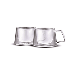 Set 2 tazas doble pared 200 ml Sicilia Oroley