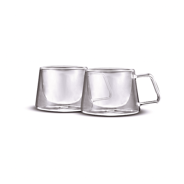 Set 2 tazas doble pared 200 ml Sicilia Oroley