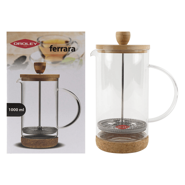 Cafetera Francesa Embolo Ferrara 1000 ml Oroley