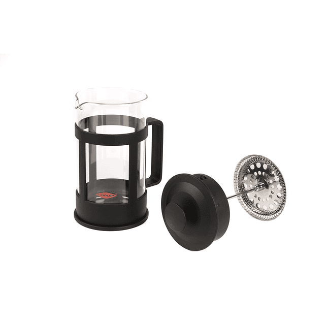 Cafetera Francesa Embolo New Parma Negra 3 tazas Oroley