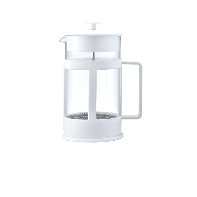 Cafetera Francesa Embolo New Parma Blanca 6 tazas Oroley