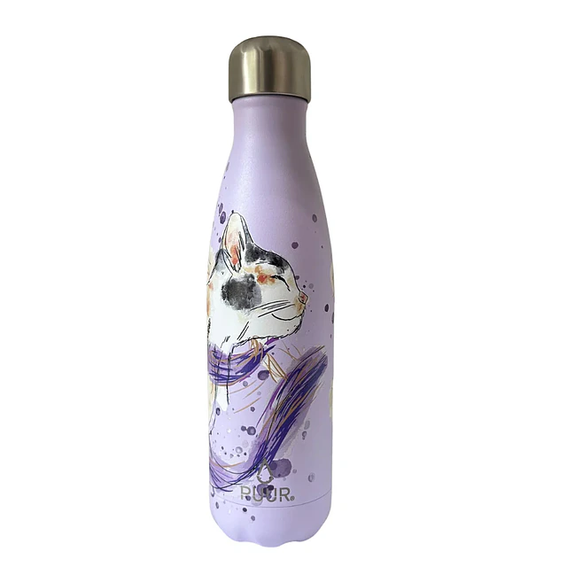 Botella de Acero Inoxidable Cat 500 ml Puur