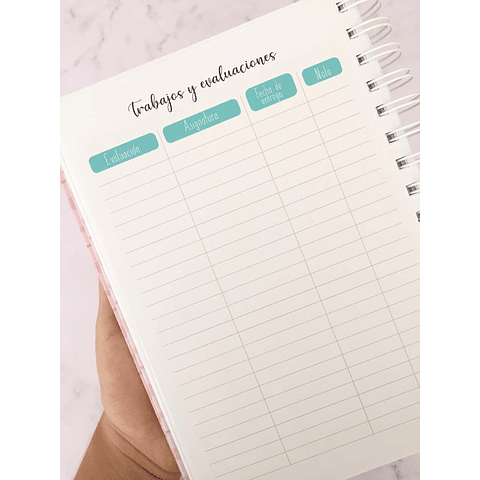 Planner Universitario Personalizado