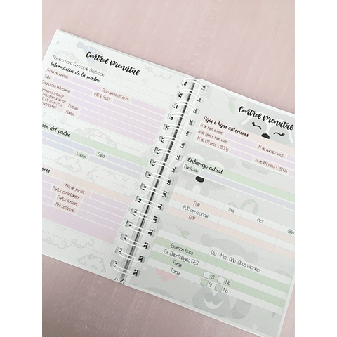 Agenda de Embarazo (prenatal)