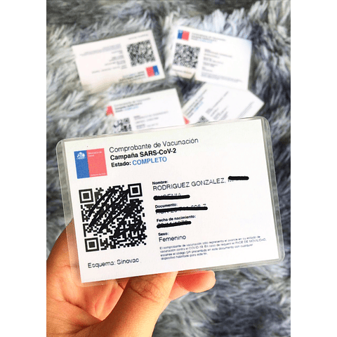 Pase de movilidad plastificado