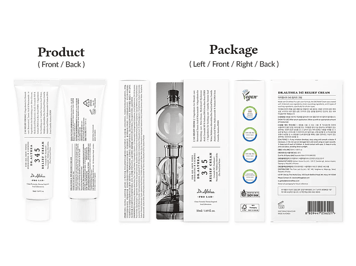 Dr. Althea 345 Relief cream, 50 ml. (Crema calmante e hidratante para piel sensible, irritada o con rojeces) 2