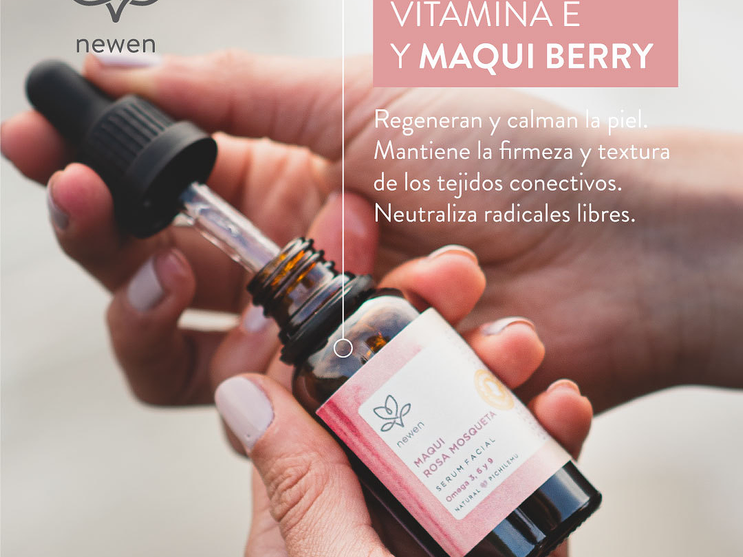 Serúm facial regenerador Maqui y Rosa Mosqueta, Newen. (30 ml) 4