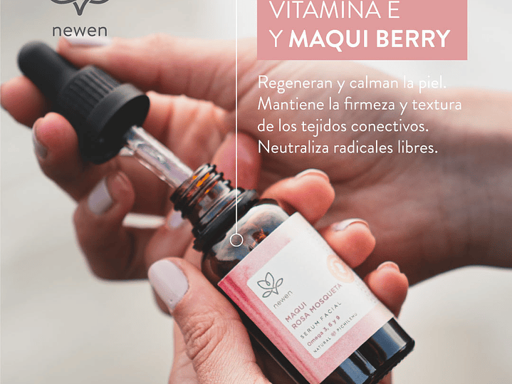 Serúm facial regenerador Maqui y Rosa Mosqueta, Newen. (30 ml) 4