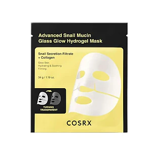 Advanced Snail Mucin Glass Glow Hydrogel Mask, Cosrx.