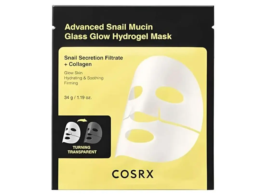 Advanced Snail Mucin Glass Glow Hydrogel Mask, Cosrx. 1