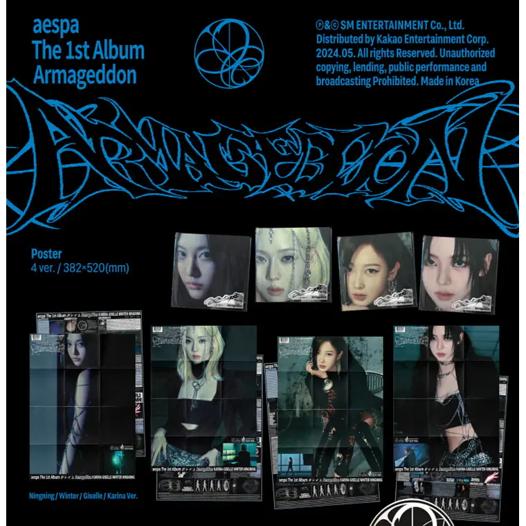 aespa - 1ST ALBUM [Armageddon] Poster Ver. 2