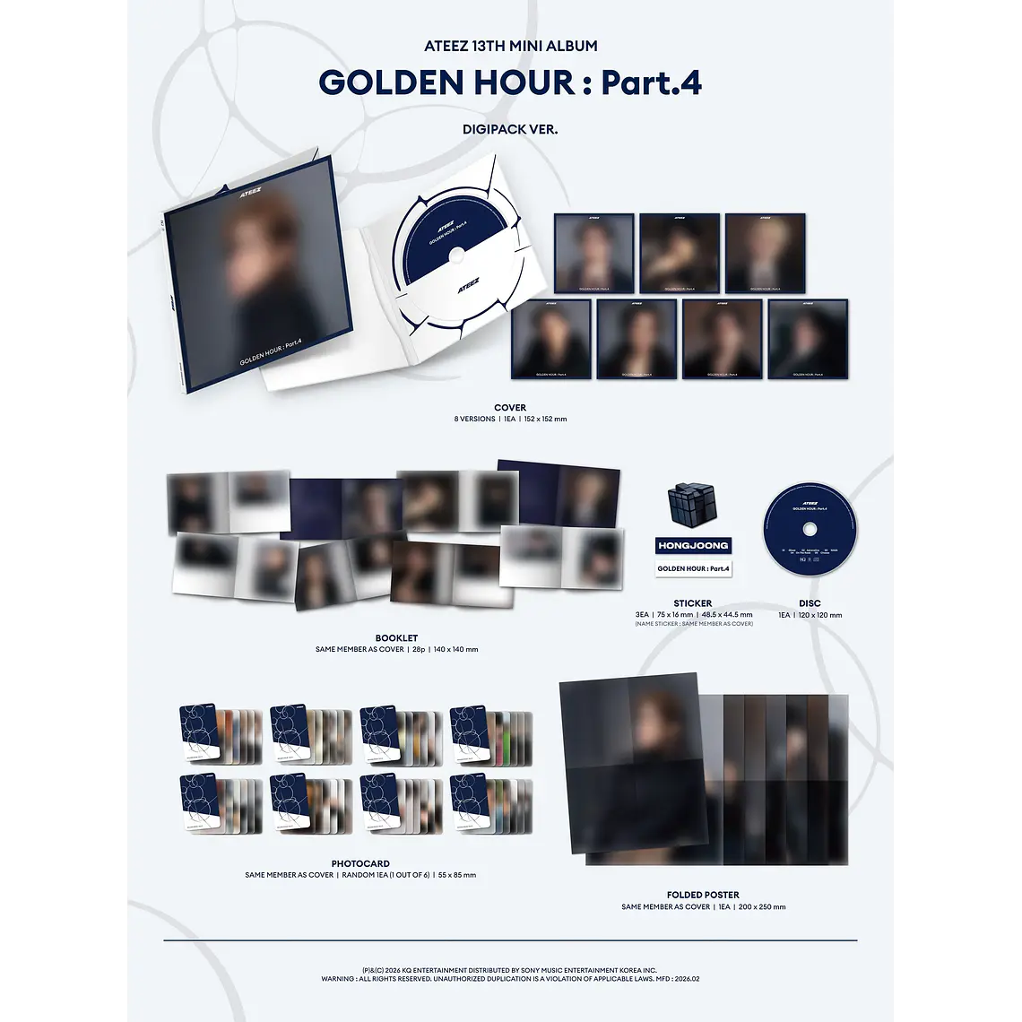 ATEEZ - GOLDEN HOUR : Part.4 (DIGIPACK VER.) 2