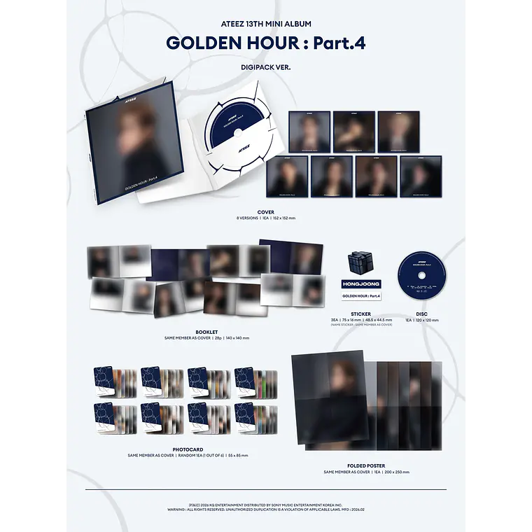 ATEEZ - GOLDEN HOUR : Part.4 (DIGIPACK VER.) 2