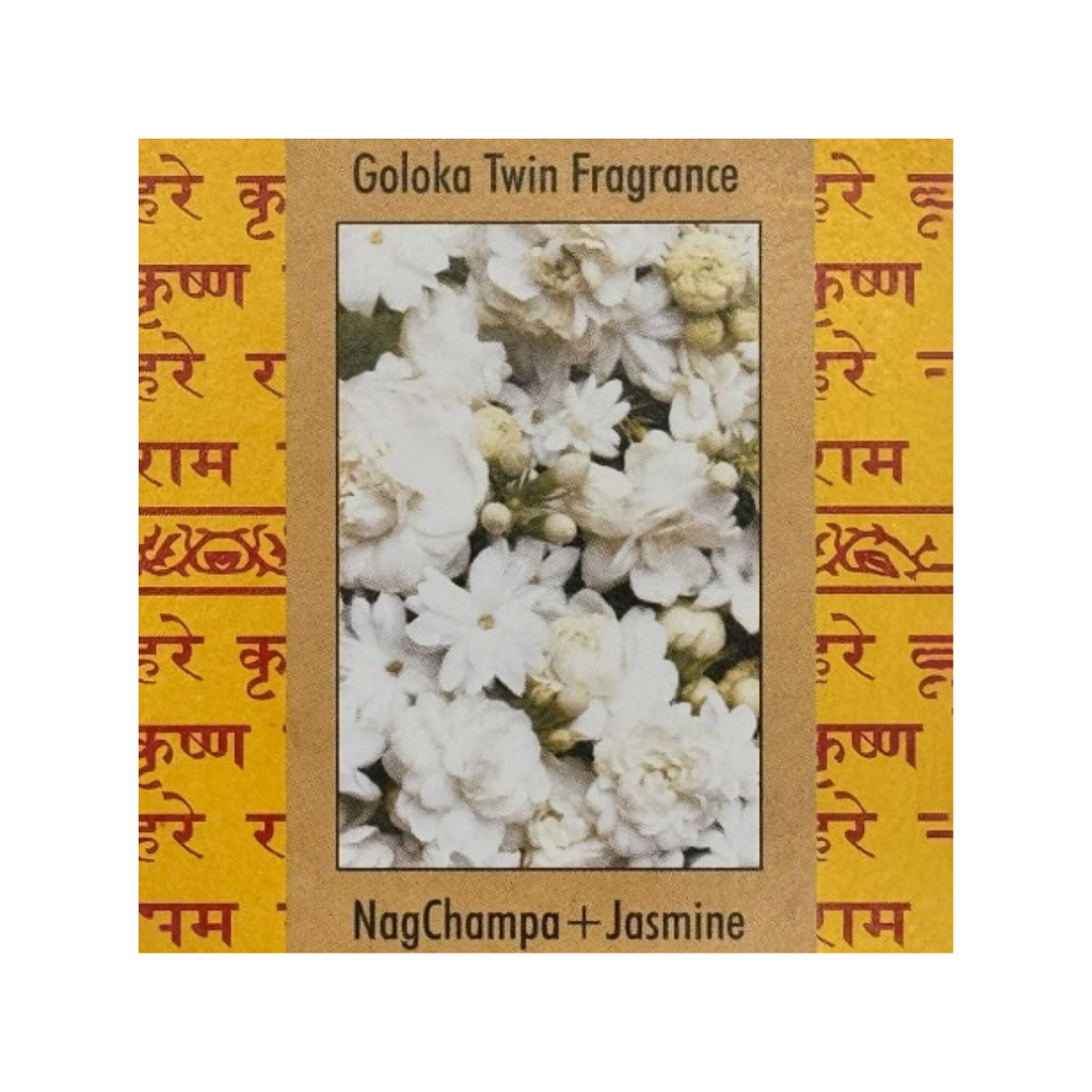 Incienso en Varilla Goloka Twin Series Nag Champa Jazmín 15 g 2