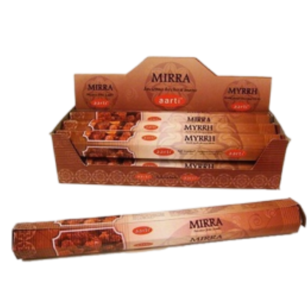 Incienso en Varilla Aarti Mirra 20 var 1