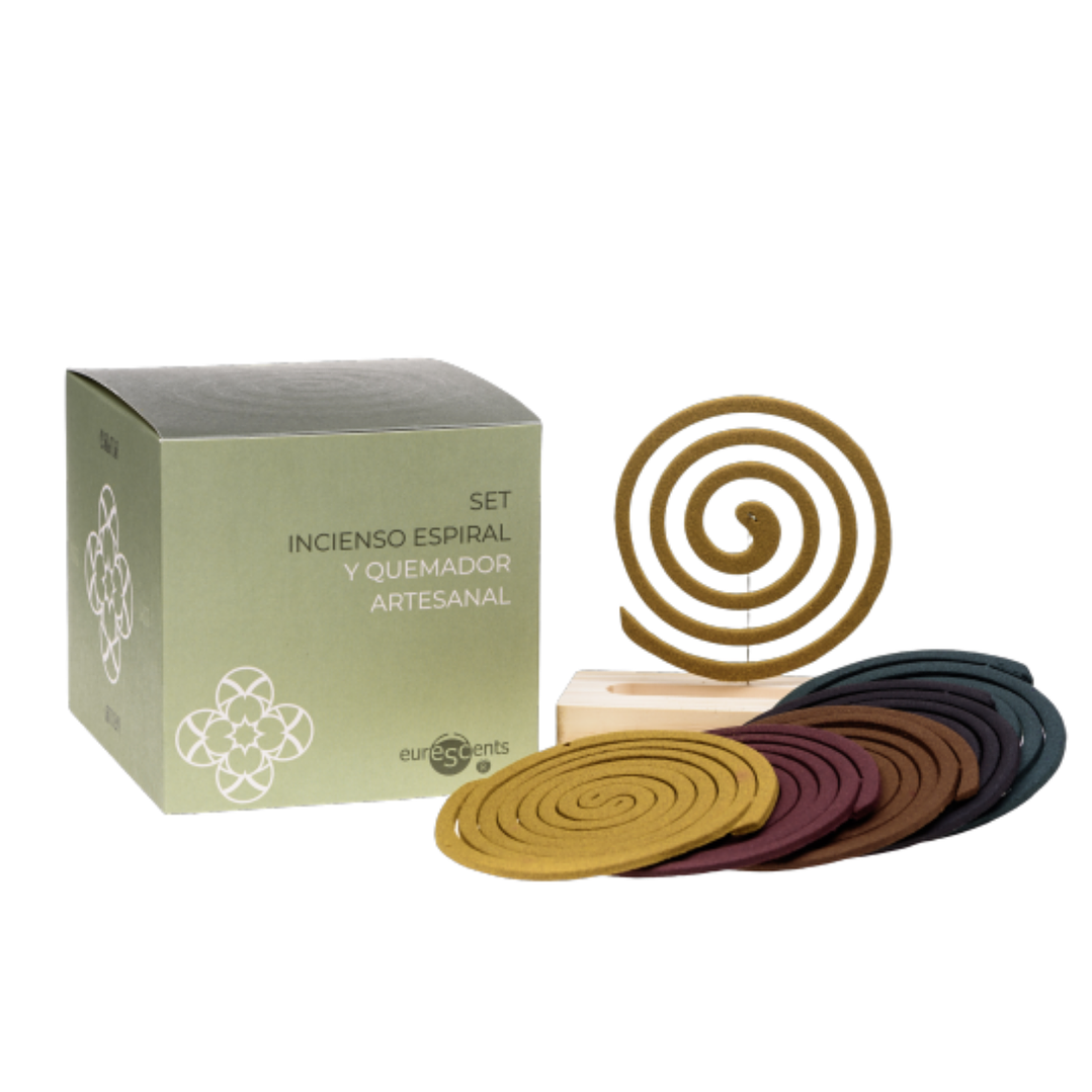 Pack de Incienso en Espiral + Quemador Euroscents 10 uni 🎁 Envuelto para regalo 1
