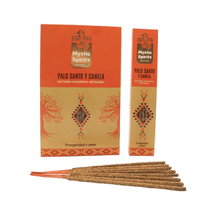 Incienso en Varilla Palo Santo y Canela Mystic Spirits 8 var