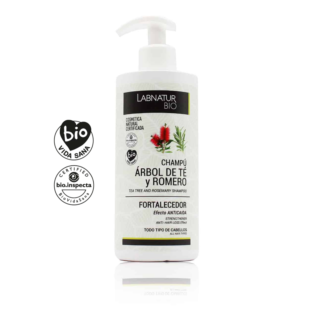 Champú Fortalecedor Árbol de Té y Romero Labnatur Bio 450 ml  1