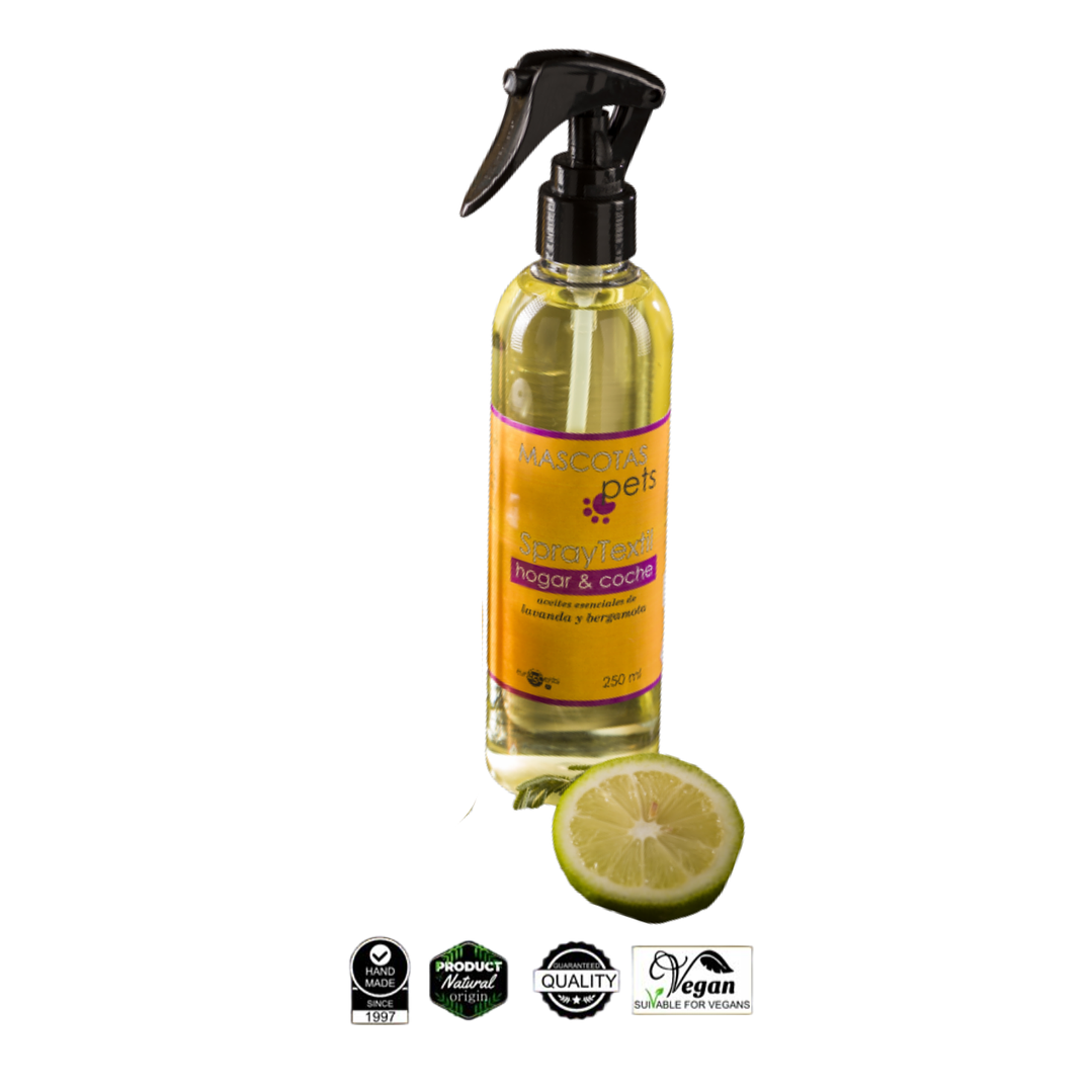 Spray Textil Hogar y Coche Mascotas Lavanda y Bergamota Anti Estrés Perros y Gatos  Euroscents 250 ml 🐱🐶 1