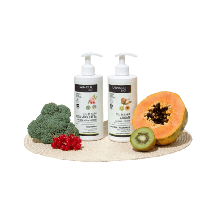 Gel de Ducha Argán Kiwi y Papaya Labnatur Bio 450 ml  3
