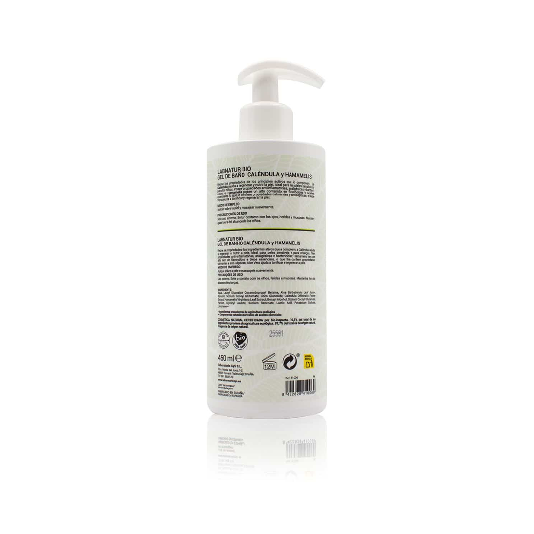 Gel de Ducha Caléndula y Hamamelis Labnatur Bio 450 ml  2