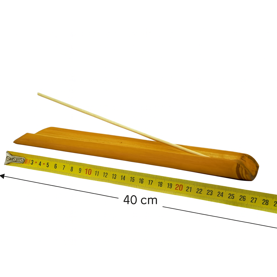 Tablita Porta Incienso Madera de Bambú Natural 40 cm 1