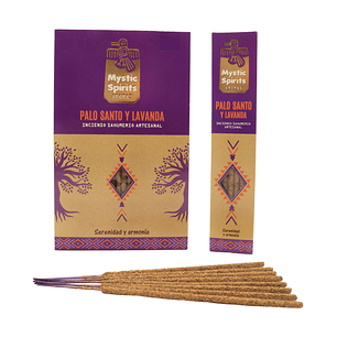 Incienso en Varilla Palo Santo y Lavanda Mystic Spirits 8 var