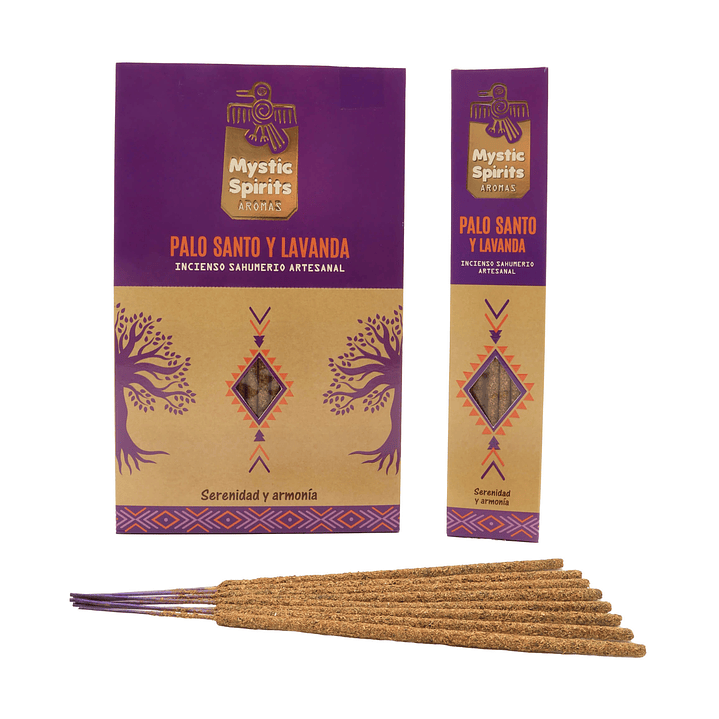 Incienso en Varilla Palo Santo y Lavanda Mystic Spirits 8 var 1