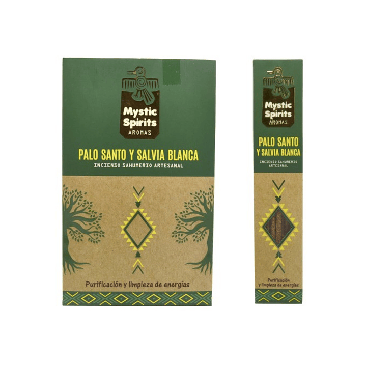 Incienso en Varilla Palo Santo y Salvia Blanca Mystic Spirits 8 var 1
