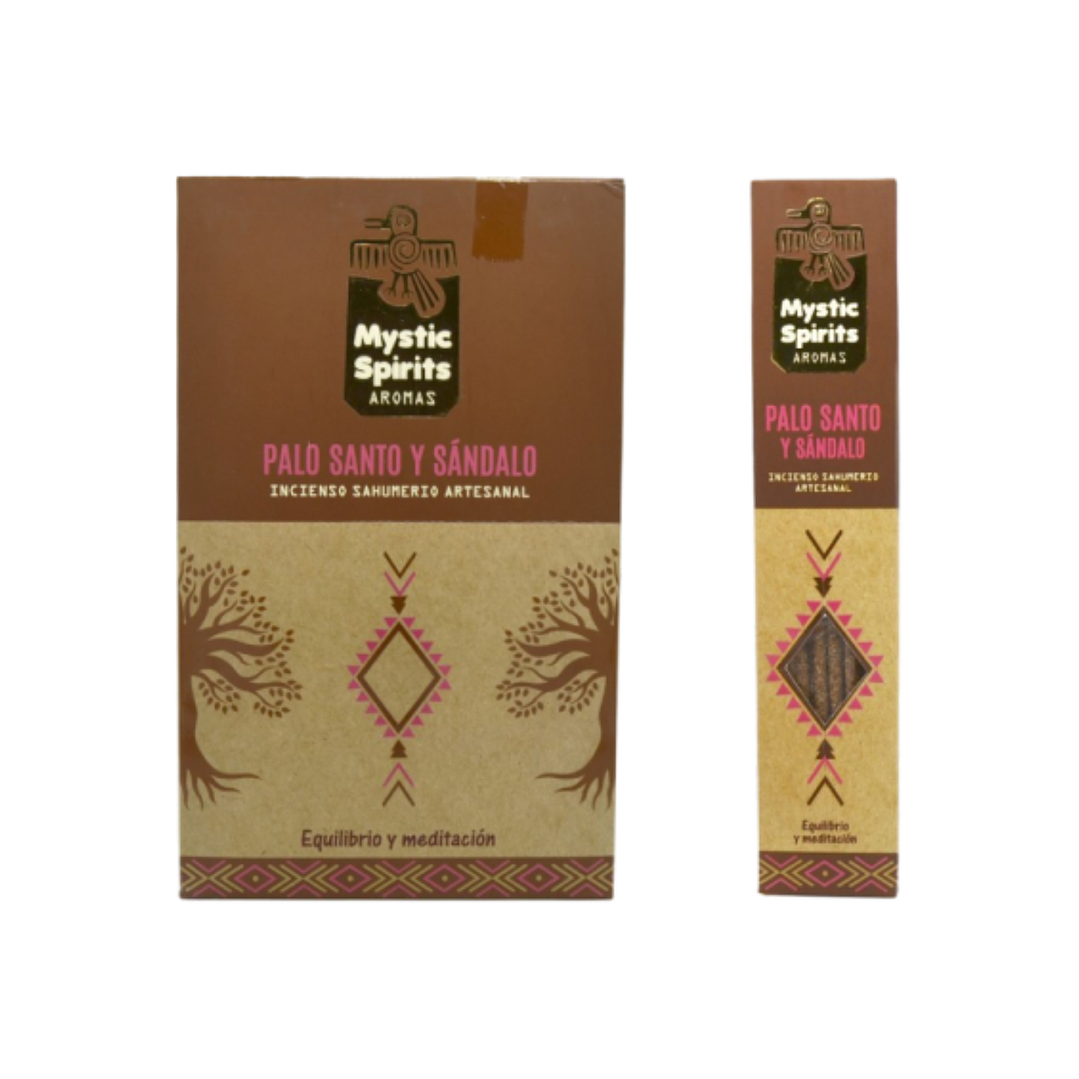 Incienso en Varilla Palo Santo y Sándalo Mystic Spirits 8 var 1