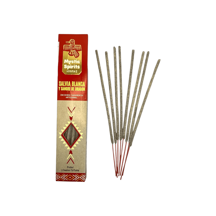 Incienso en Varilla Salvia Blanca y Sangre de Dragon Mystic Spirits 8 var 2