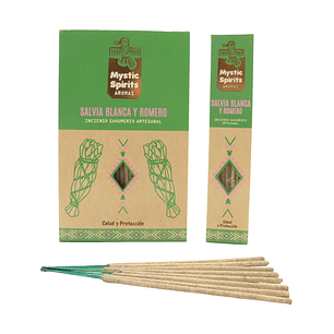 Incienso en Varilla Salvia Blanca y Romero Mystic Spirits 8 var