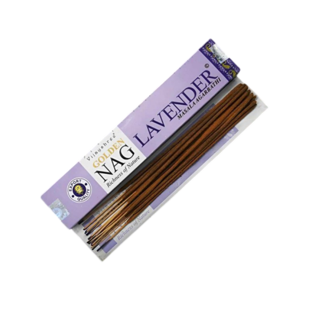 Incienso en Varilla Golden Nag Lavanda Vijayshree 15 g 1