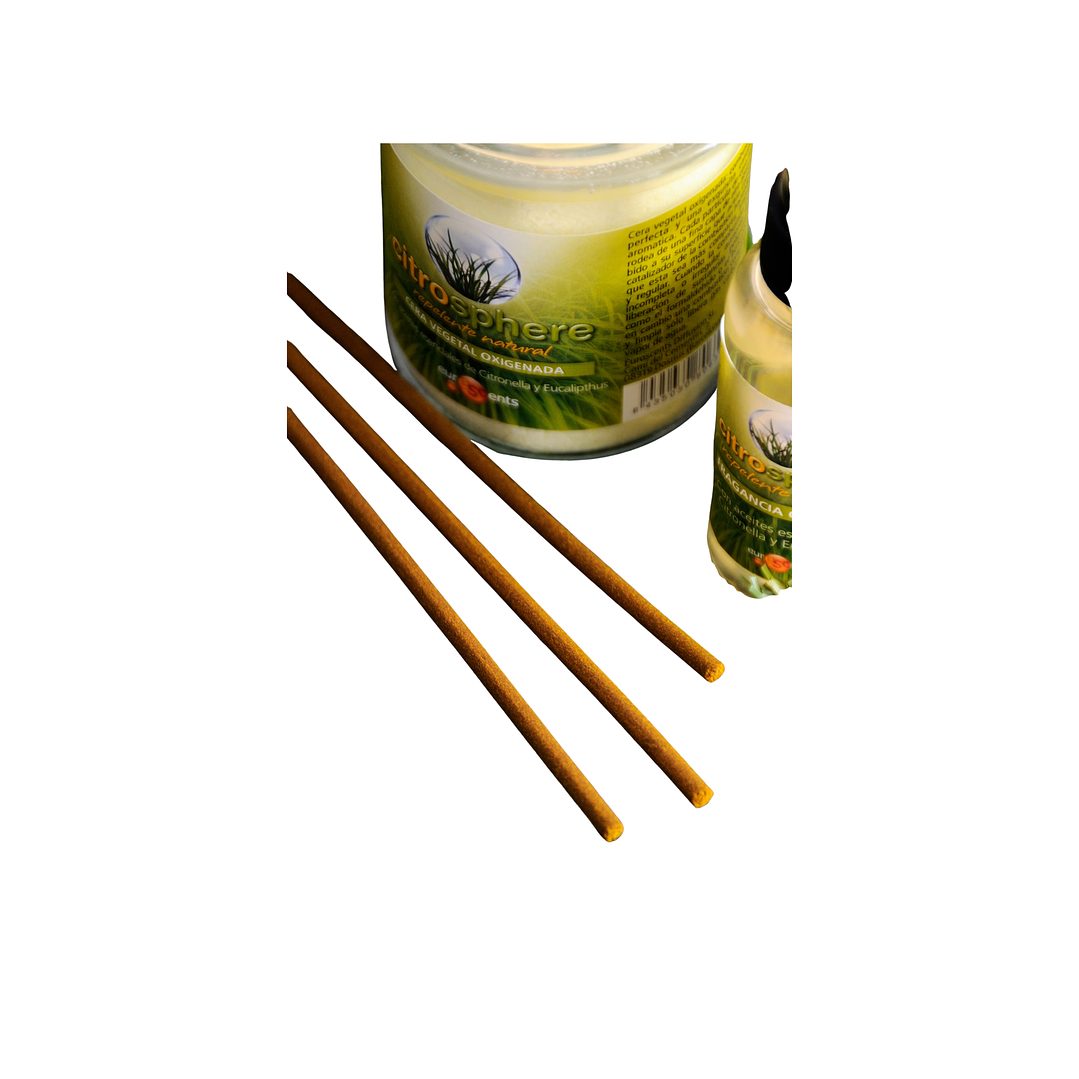 Incienso en Varilla Citronela Interior y Exterior Combustión 1,5 h Euroscents 12 var 3