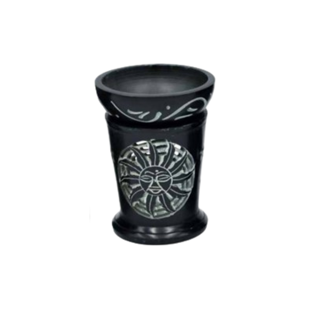 Evaporador Aromático de Cerámica para Aceites y Ceras Aromáticas Piedra Negra 1