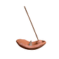 Inciensario Concha de Cerámica Artesanal Hecha a Mano Terracota 10.5 cm x 10.5 cm - Miniatura 1