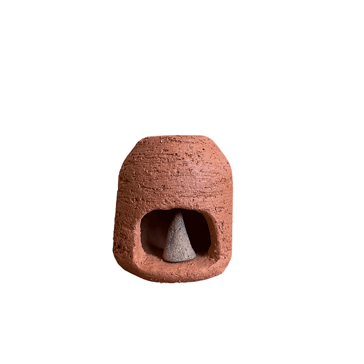Inciensario Colmena de Cerámica Artesanal Hecha a Mano Terracota 6.5 cm x 8.5 cm 1