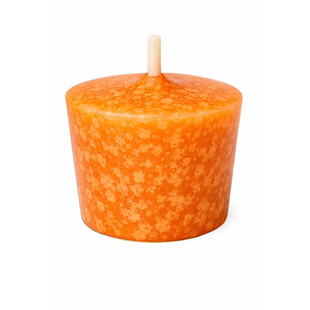 Vela Votive Canela y Naranja 38x45 12 h  Euroscents Caja 15 uni 1