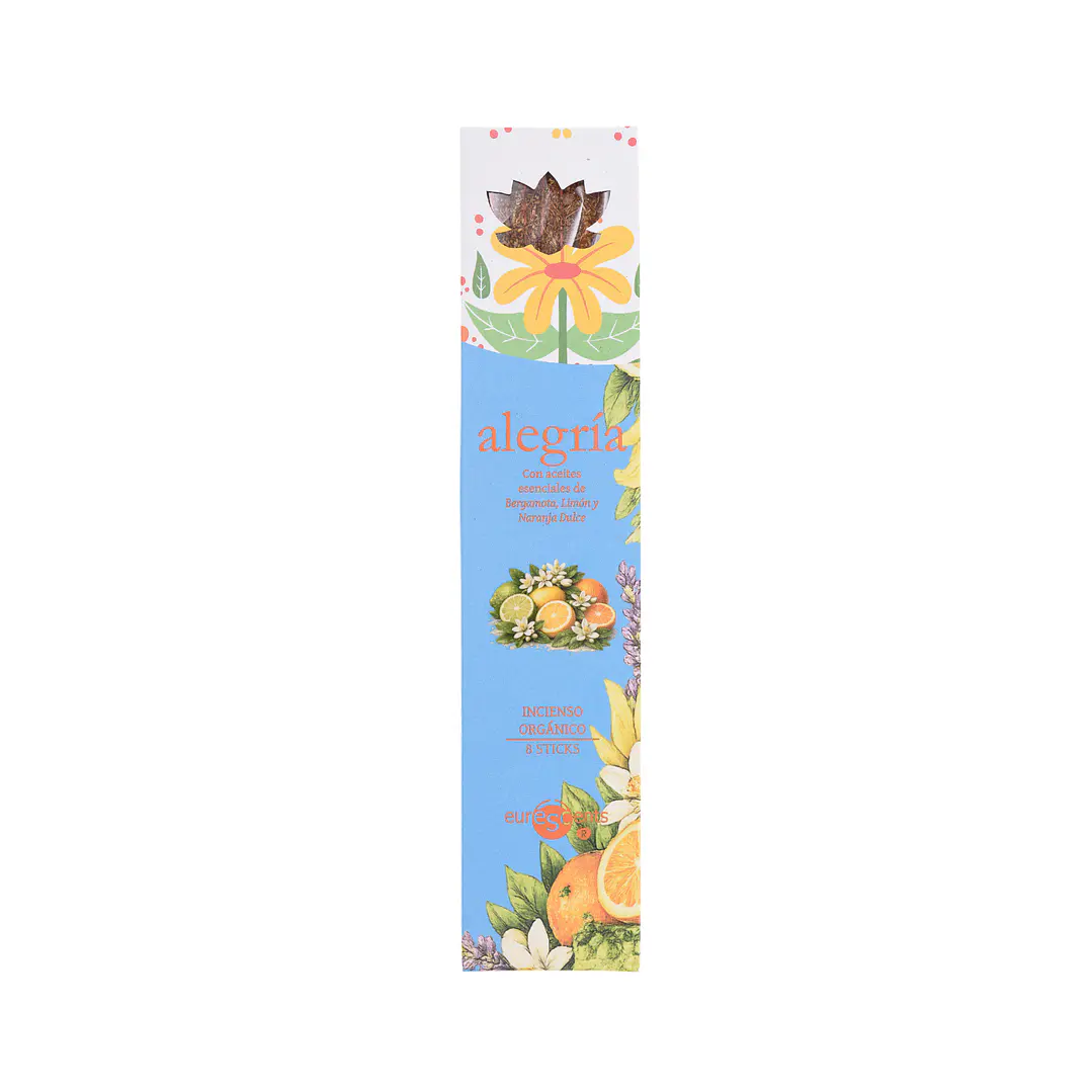 Estuche Incienso Alegría Aromaterapia Euroscents 8 var 1