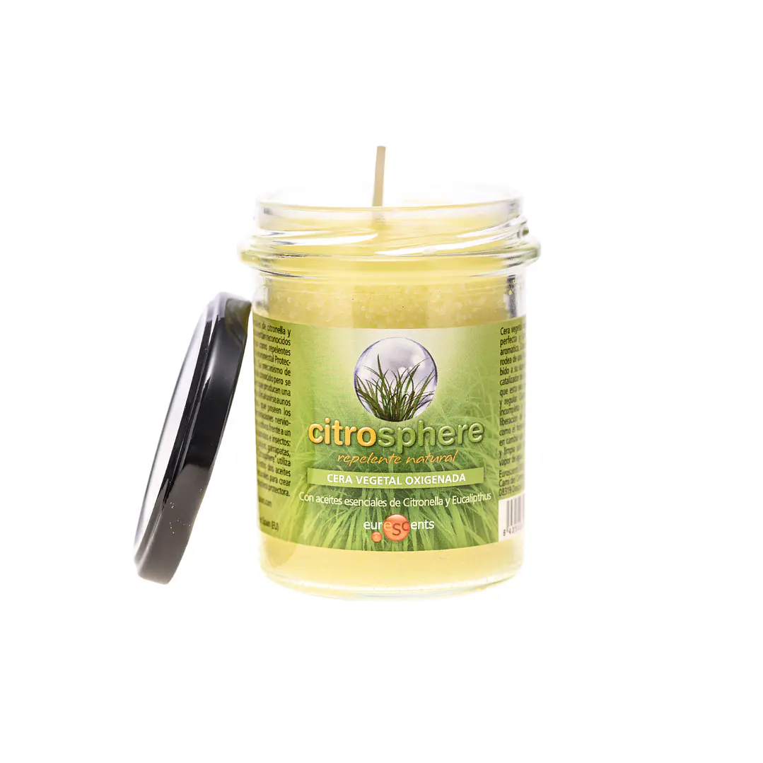 Vela Vegetal Oxigenada de Citronela Euroscents 120 g  1